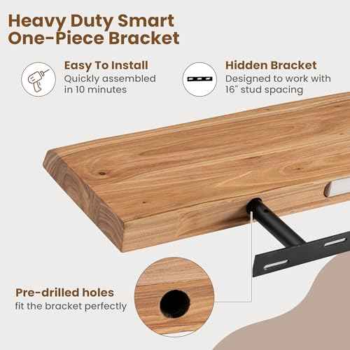 Floating Shelves for Wall Decor (2 Count)