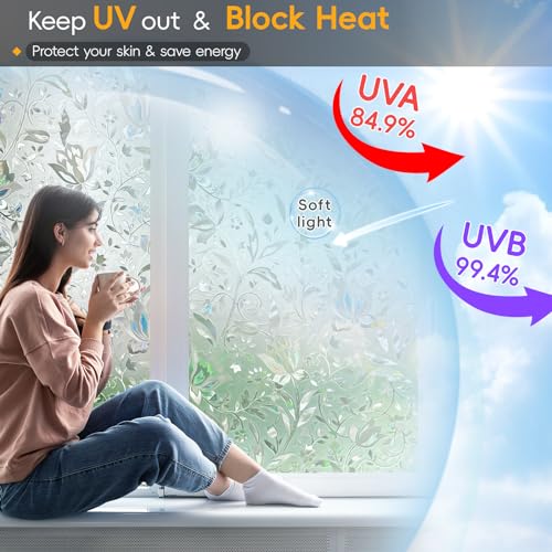 Rainbow Window Privacy Film Decorative