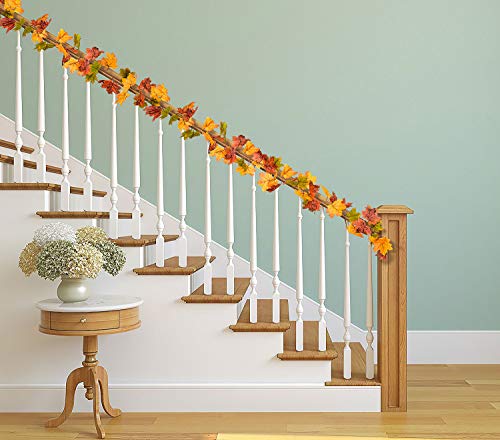 2 Pack Maple Leaves Fall Garland Clearance
