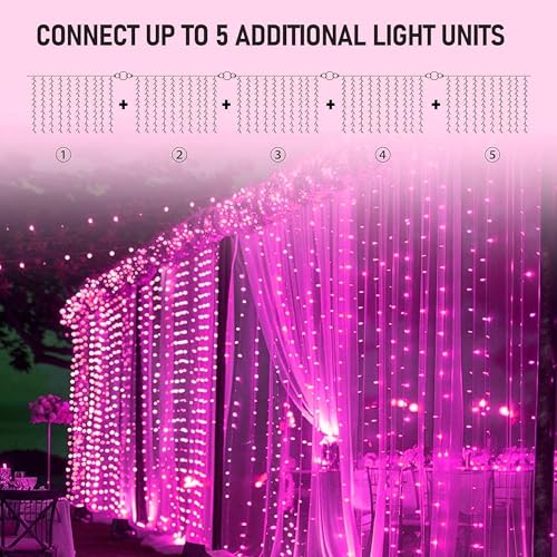 300 LED Curtain String Lights (300 Count)