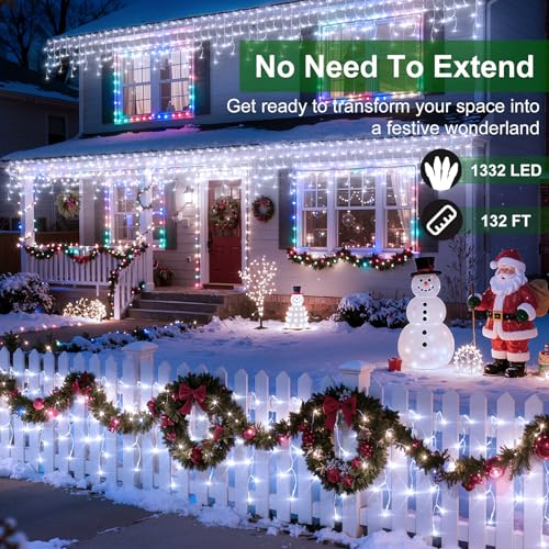 1332 LED 132FT Christmas Lights (132 Foot)