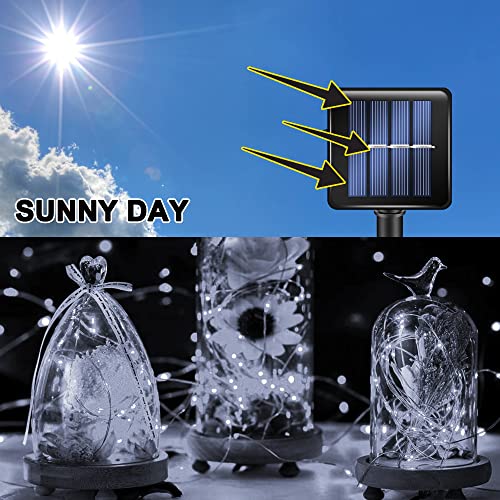 2 Pack Solar String Lights Outdoor