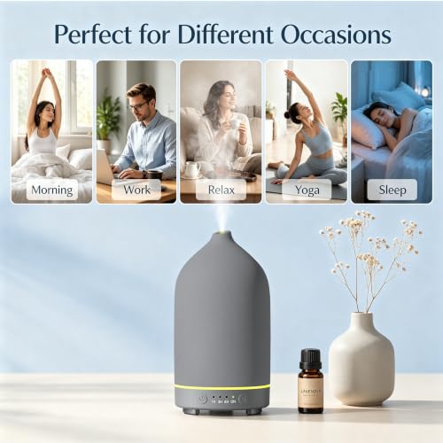 200ML Ceramic Essential Oil Diffuser for Home