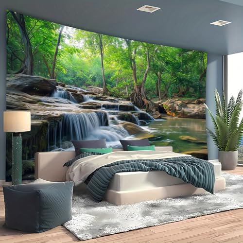 Nature Tapestry Forest Tree Sea Cave Wall Hanging