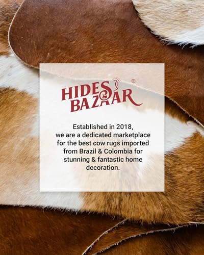 Dark Tricolor Cowhide Rug 6x7 ft