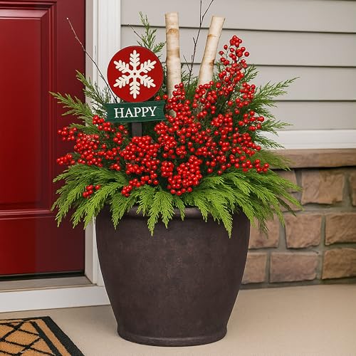 Sunnydaze Anjelica 24'' Large Plastic Planter Pot for Plants