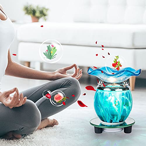 3 in 1 Electric Oil Warmer Scented Wax Warmer with with Auto Off Timer Candle Wax Melt Warmer Wax Melter Fragrance Wax Burner