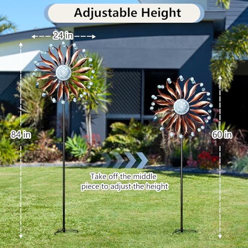 Wind Spinners Outdoor Metal Large with Stake