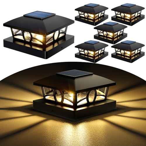 Solar Post Cap Lights (6 Count)