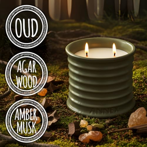 Oud and Agarwood Luxury Strong Scented Candles for Home