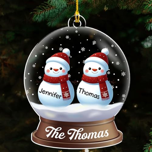 Personalized Family Christmas Acrylic Ornament 2024