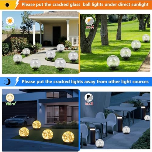 4 Pack 3.9" Solar Garden Lights Outdoor Waterproof (4 Count)