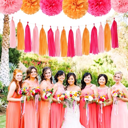 Hot Pink Orange Fall Party