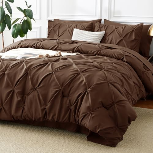 Oversized King Comforter Set Brown