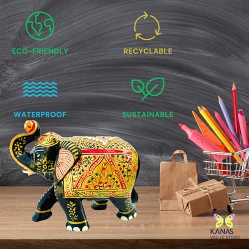 Handcrafted Wooden Elephant Figurine