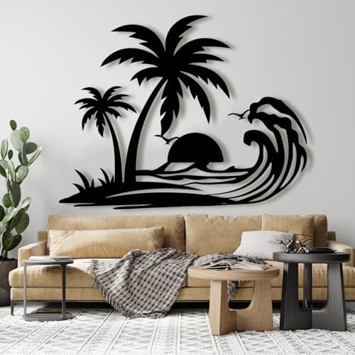 Palm Tree Metal Wall Art