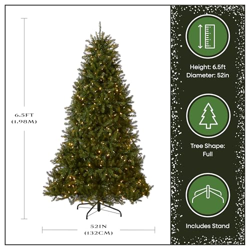 6.5ft Pre Lit Dunhill Fir Artificial Christmas Tree