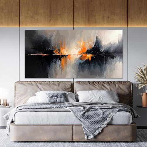Black and White Wall Art Abstract Wall Art Decor for Living Room 20"x40"
