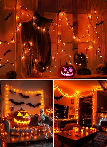 Orange Halloween Mini Lights