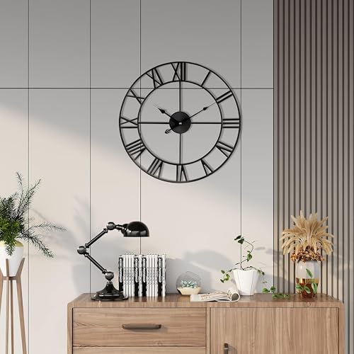 Large Wall Clock Silent Non