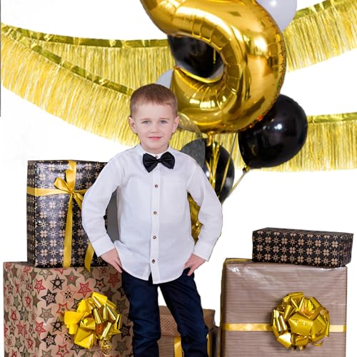 Gold Foil Fringe Garland 10FT 6packs for Parade Float Decorations (6 Count)
