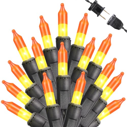Candy Corn Halloween Lights (25 Foot)
