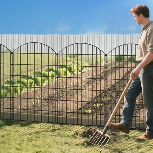 Metal Garden Fence 48 in x 20.3 ft
