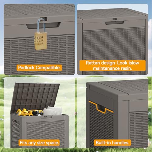 31 Gallon Outdoor Storage Box 2 Pack All