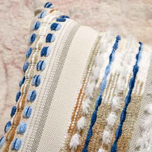 Boho Chenille Tufted Throw Pillow Covers 18x18 Inch Set of 2 (2 Count)
