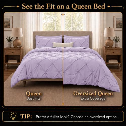 Queen Comforter Set Lavender (7 Piece Set)