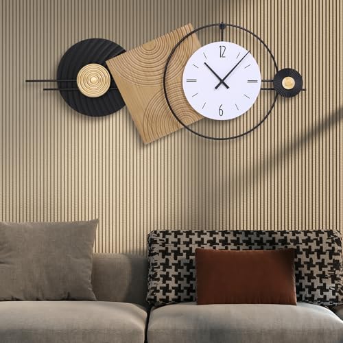 37.7X21Inch Large Modern Wall Clock