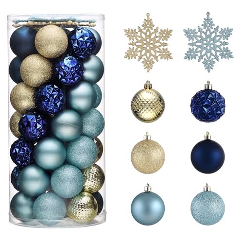 50ct Christmas Tree Decorations Ball Ornaments 2 Inches (50 Count)