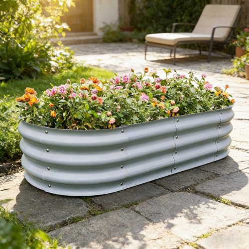 Gardmax Galvanized Raised Garden Bed