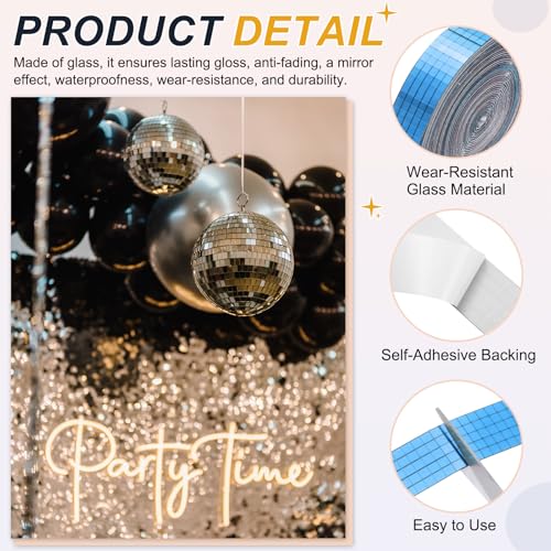 5x5mm Self Adhesive Mirrors Mosaic Tiles (8000 unidad)