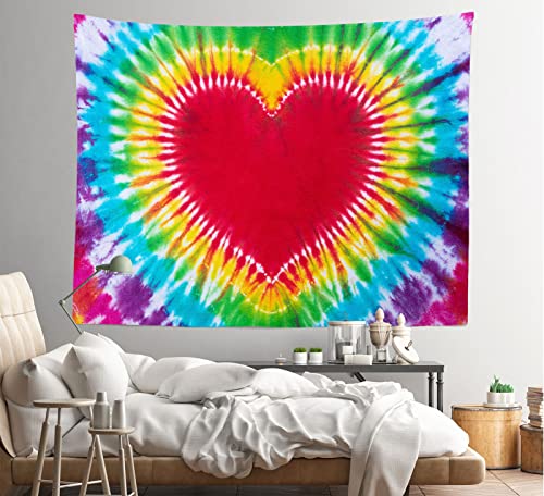Colorful Tie Dye Tapestry W92 x H70 Inches Fabric