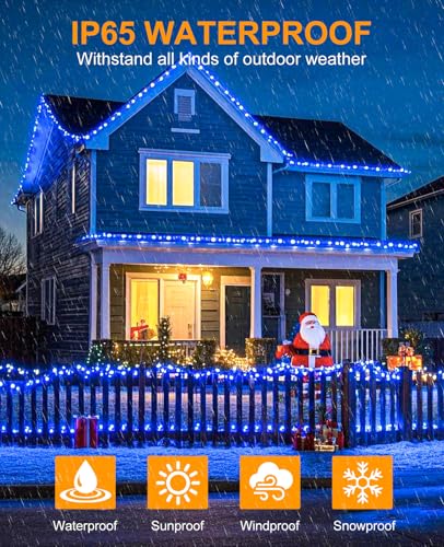 40FT 120 LED Christmas Lights Outdoor