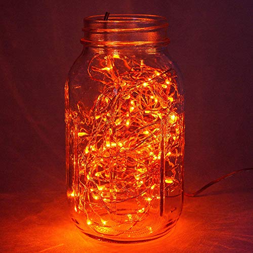 Orange Halloween Fairy String Lights Battery Operated