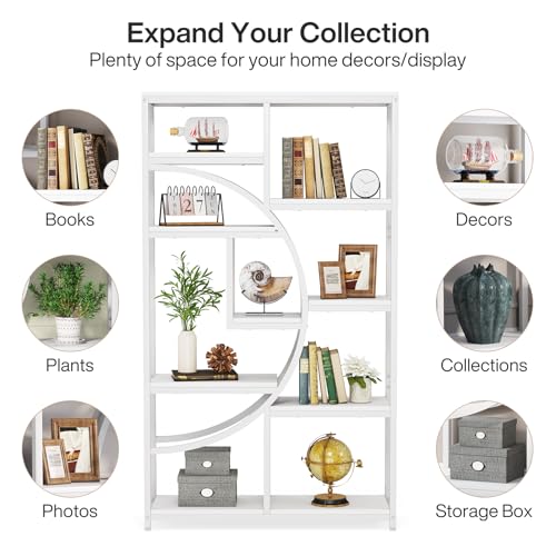 Bookshelf Industrial Etagere Bookcase (2 Count)