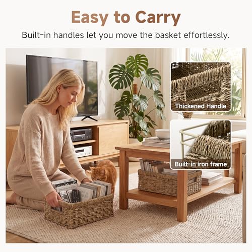 Wicker Baskets for Organizing (2 Count)