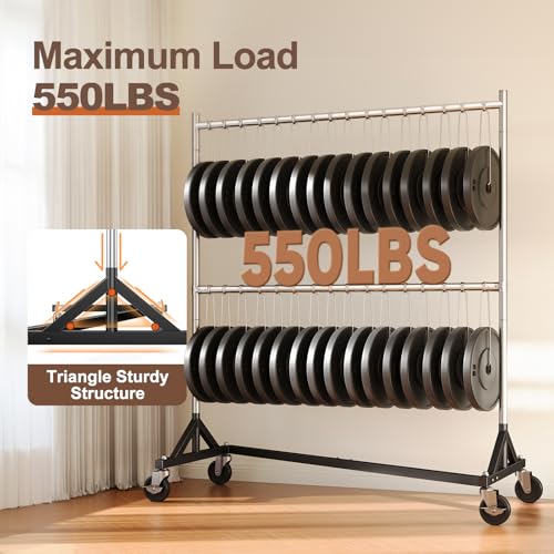 Z Rack Clothes Rack Hold 550LB Adjustable Height 2 Pack