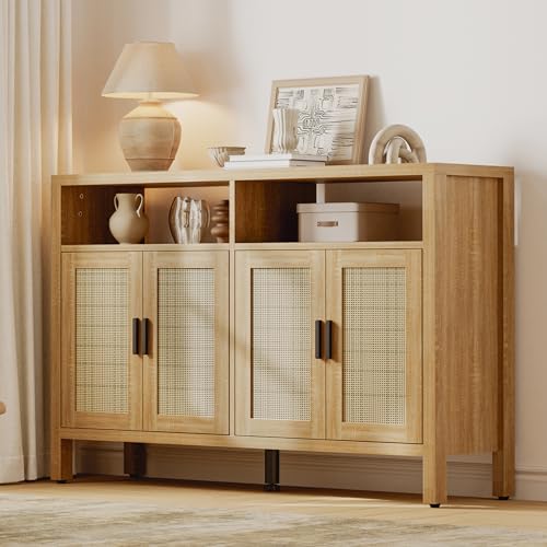 Rattan Buffet Cabinet with Storage