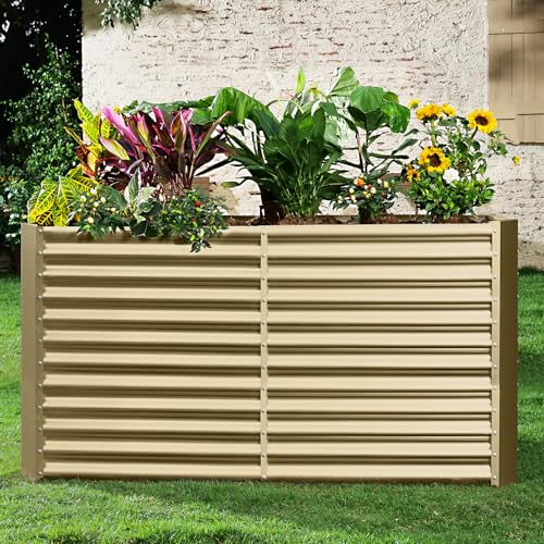 8x4x3ft Rectangular Galvanized Raised Garden Beds