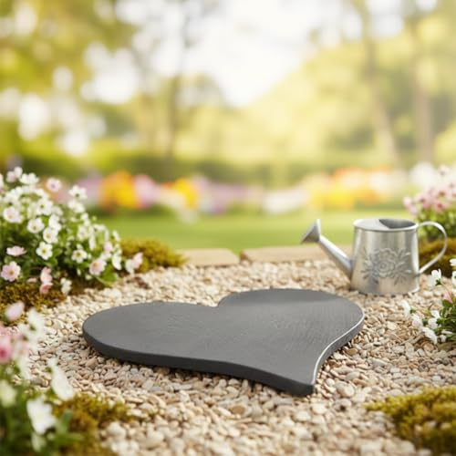 10 Inch Heart Shaped Stepping Stones