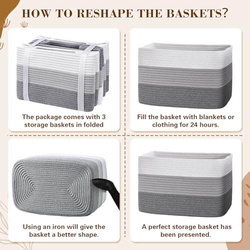 Baskets for Organizing (3 Count)