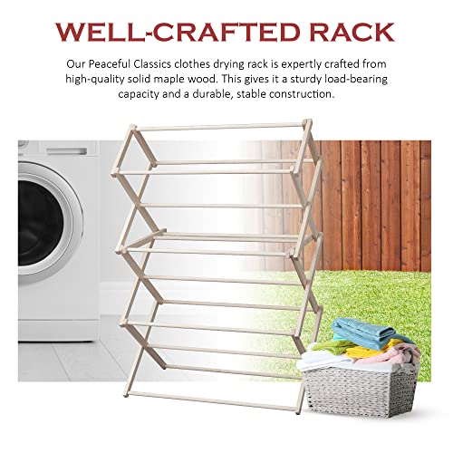 Wooden Folding Laundry Rack