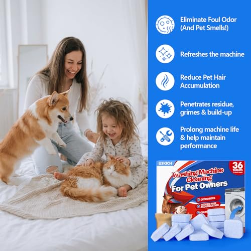 36 Pack Washing Machine Cleaner Tablets for Pet Owners Pro (36 Count)
