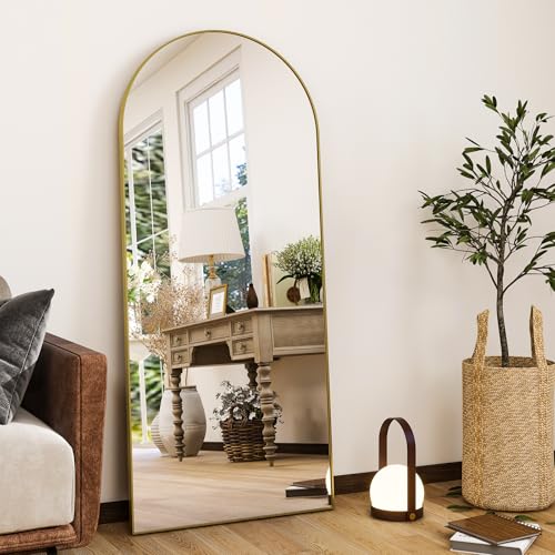 56"x21" Arched Full Length Mirror Floor Mirrors
