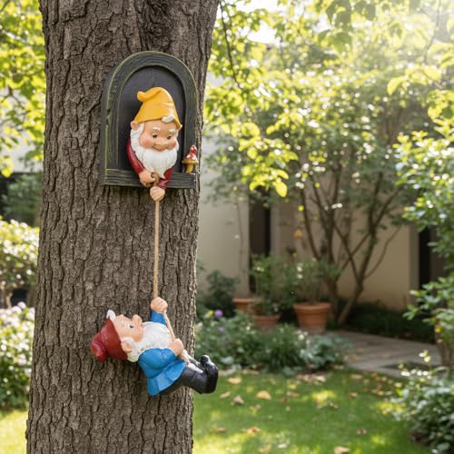 Climbing Gnomes Tree Faces Decor (2 Count)
