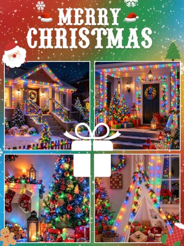 2 Pack 100 LED Fairy Lights Battery Operated with Remote