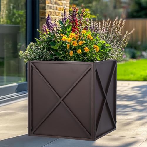 Large Metal Planter Box 17”x 17”x 18”